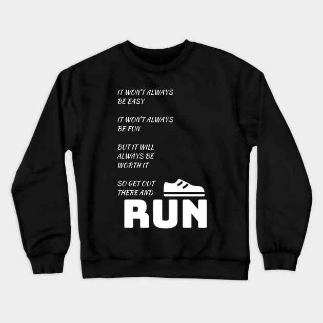 Best Funny Gift Idea for Running Lovers Crewneck Sweatshirt by MadArting1557